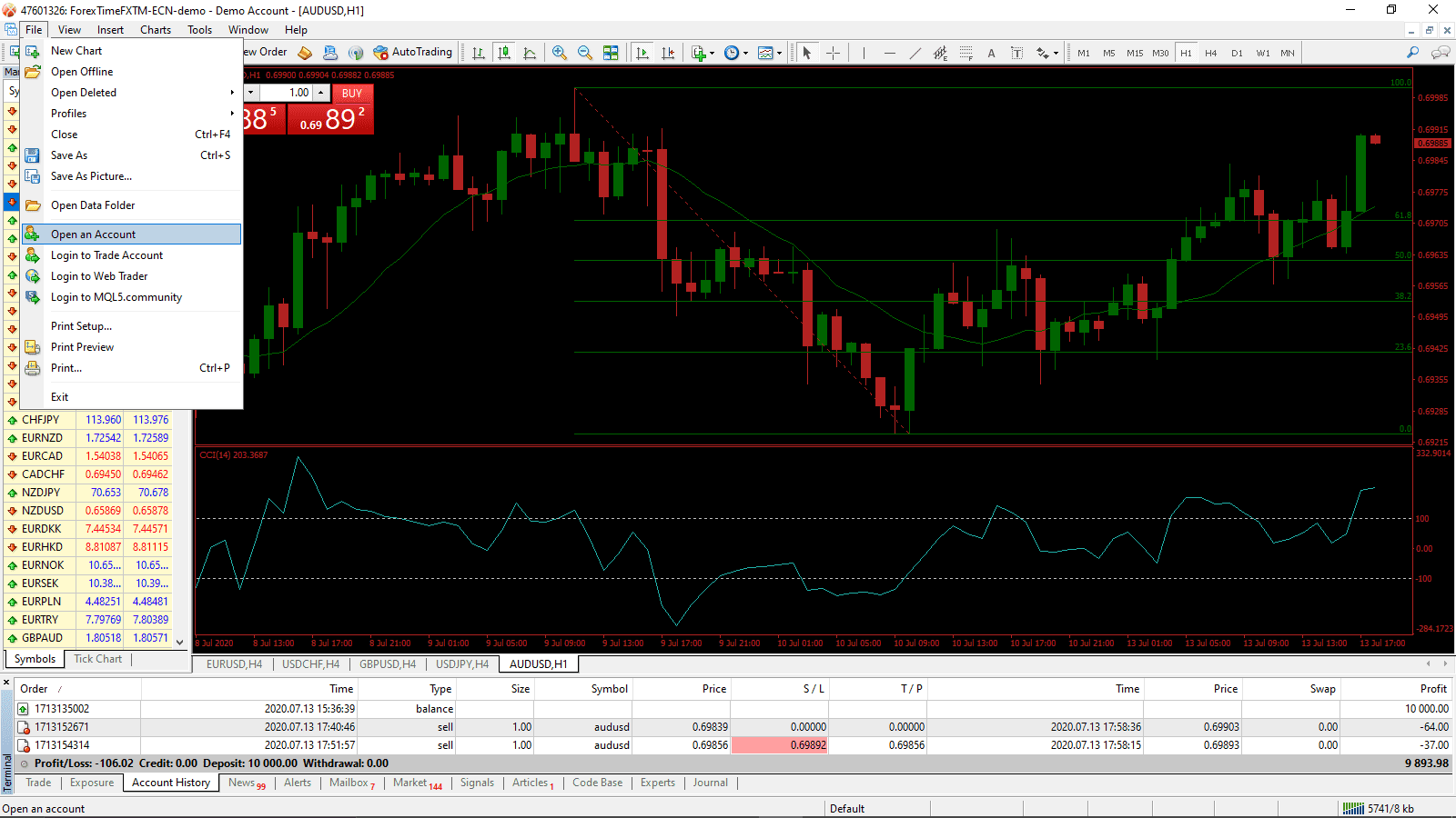MT4 Apri un conto reale MT4 Apri un conto reale
